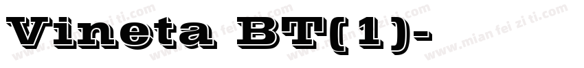 Vineta BT(1)字体转换